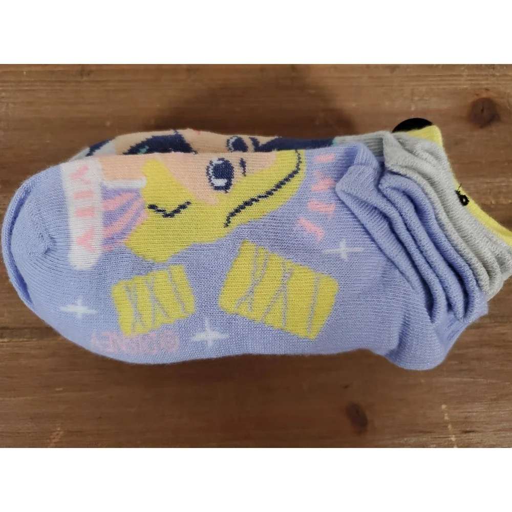 6pk Disney Princess Girls Socks 10.5-4 No Show Ariel Cinderella NEW